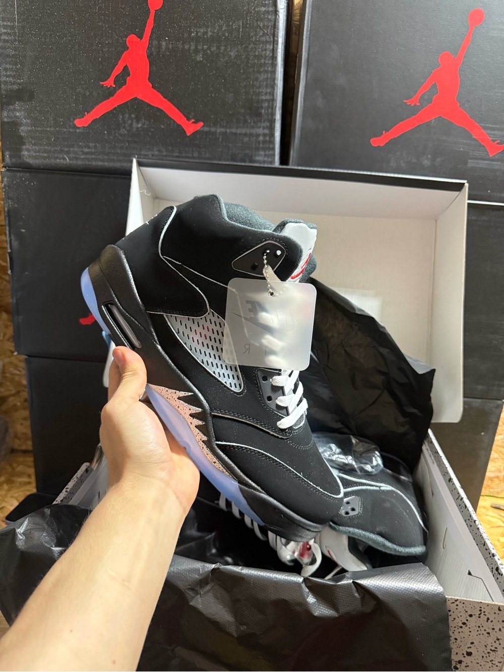 Air Jordan 5 Retro Metallic Black